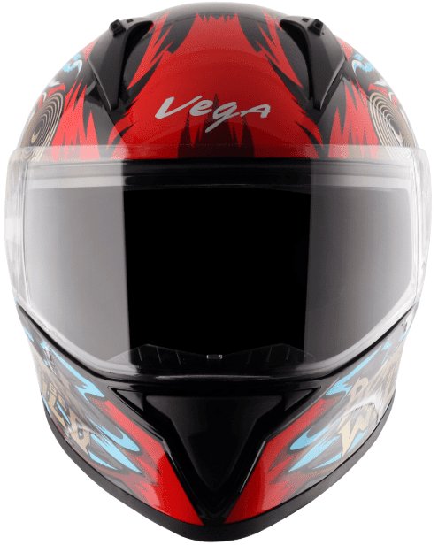 Vega Bolt Wild Black Blue Helmet