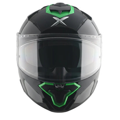 Axor Brutale Corsa Dual Spoiler Black Green Helmet