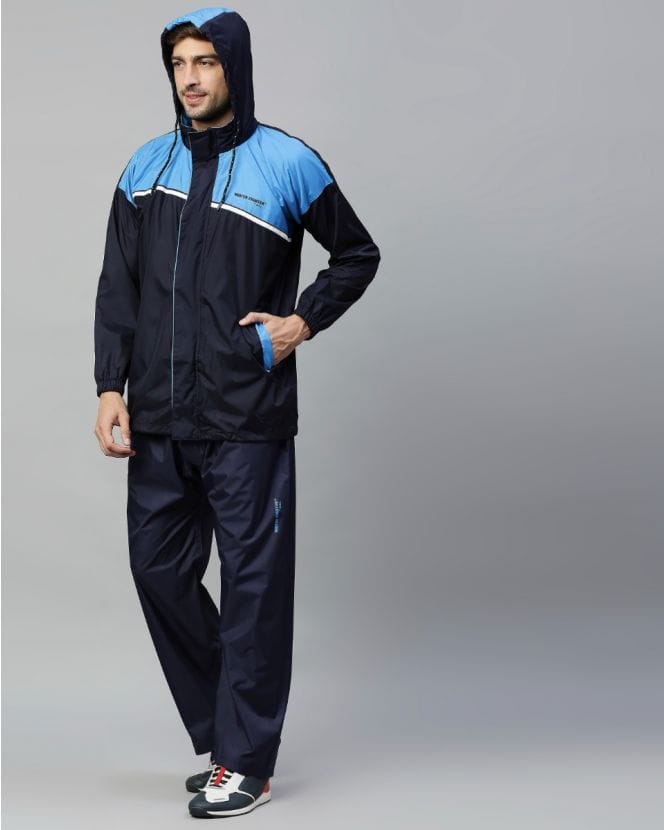 Blue Hues Stylish Raincoat for Mens