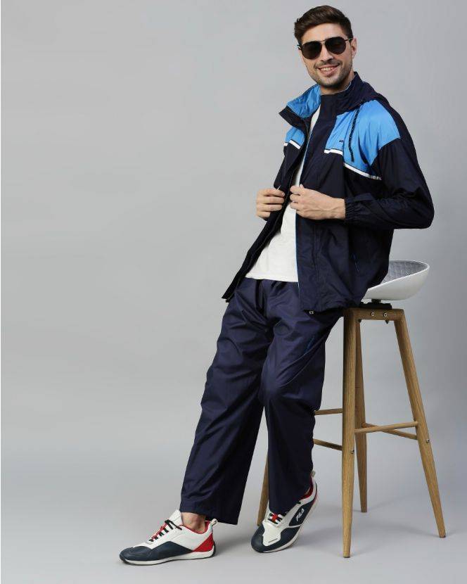 Blue Hues Stylish Raincoat for Mens