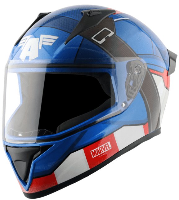 Vega Bolt Marvel Captain America Edition Blue Red Helmet
