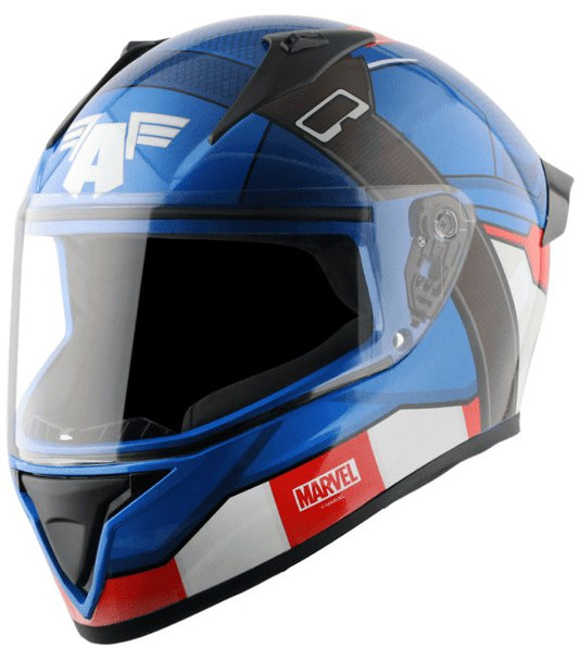 Vega Bolt Marvel Captain America Edition Blue Red Helmet