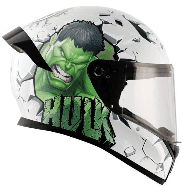 Vega Bolt Marvel Hulk Edition White Green Helmet