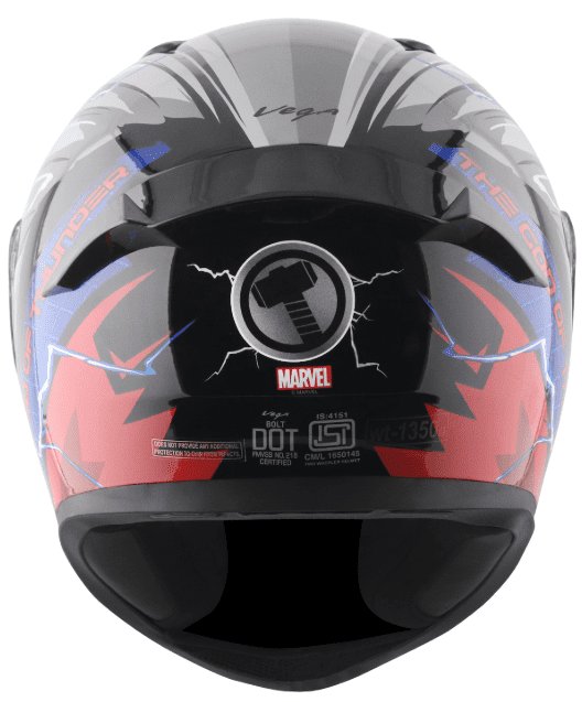 Vega Bolt Marvel Thor Edition Black Red Helmet
