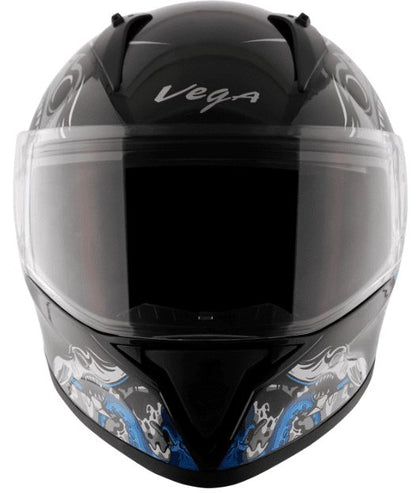 Vega Bolt Octopus Black Blue Helmet