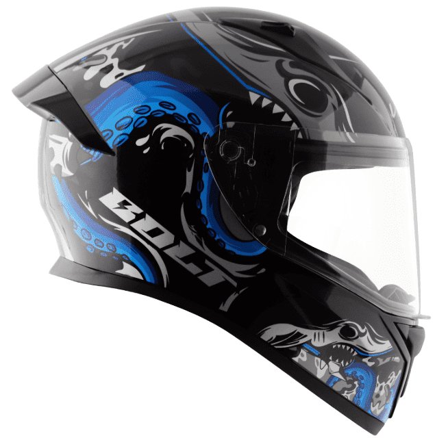 Vega Bolt Octopus Black Blue Helmet