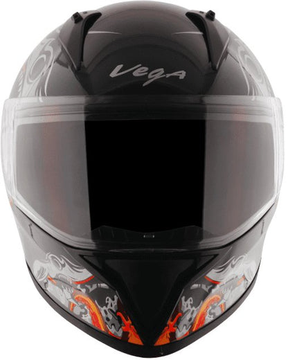 Vega Bolt Octopus Black Orange Helmet