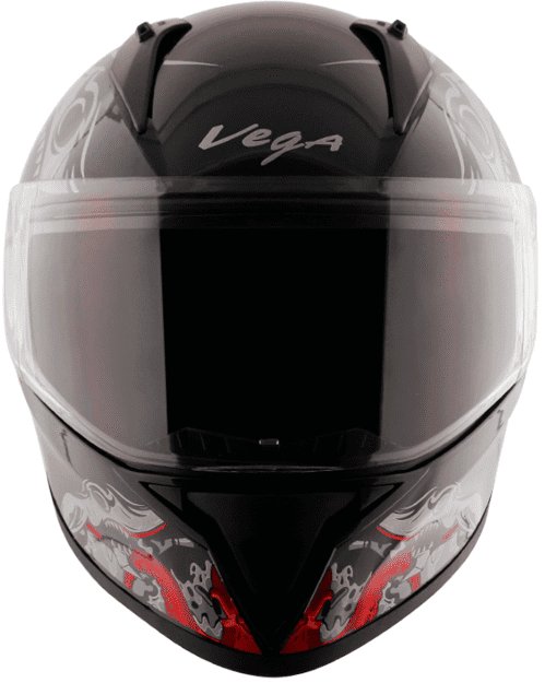Vega Bolt Octopus Black Red Helmet