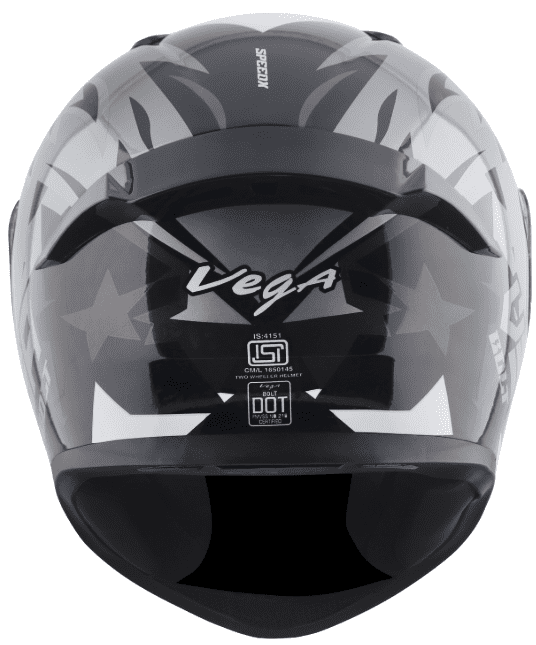 Vega Bolt Speedx Black Grey Helmet