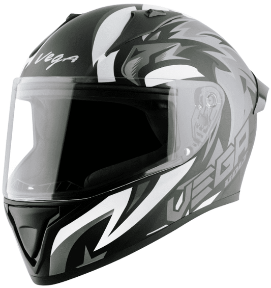 Vega Bolt Speedx Dull Black Grey Helmet