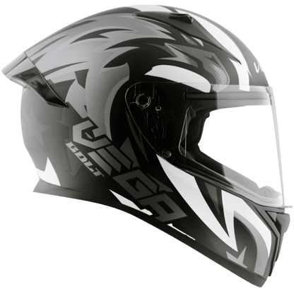 Vega Bolt Speedx Dull Black Grey Helmet