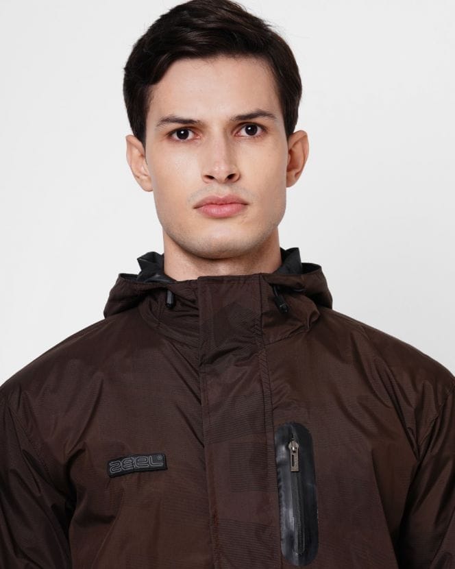Deep Brown Raincoat Set for Mens