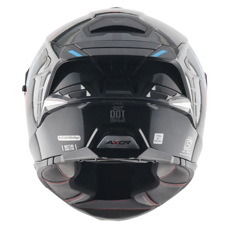 Axor Brutale Kryptic Dual Spoiler Black Blue Helmet