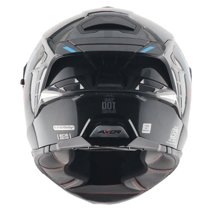 Axor Brutale Kryptic Dual Spoiler Black Blue Helmet