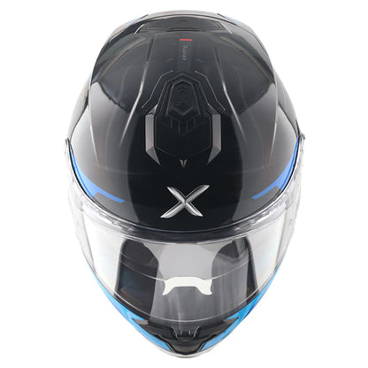 Axor Brutale Kryptic Dual Spoiler Black Blue Helmet