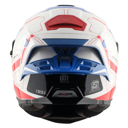 AXOR Brutale Ryden Dual Spoiler White Red Helmet