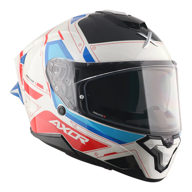 AXOR Brutale Ryden Dual Spoiler White Red Helmet