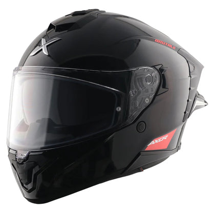 Axor Brutale Solid Colors Dual Spoiler Black Helmet