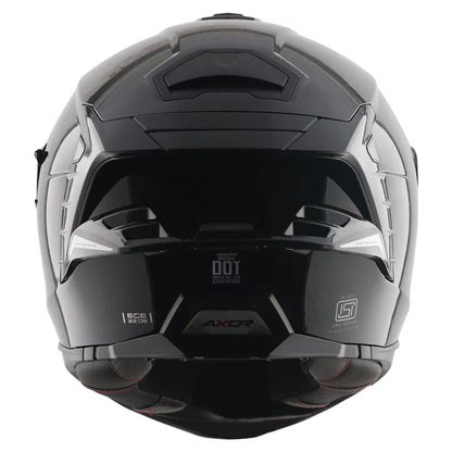 Axor Brutale Solid Colors Dual Spoiler Black Helmet