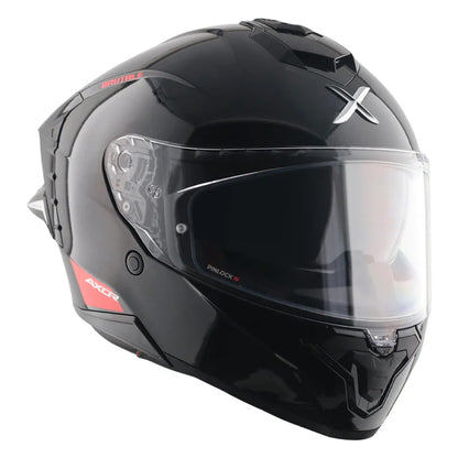 Axor Brutale Solid Colors Dual Spoiler Black Helmet