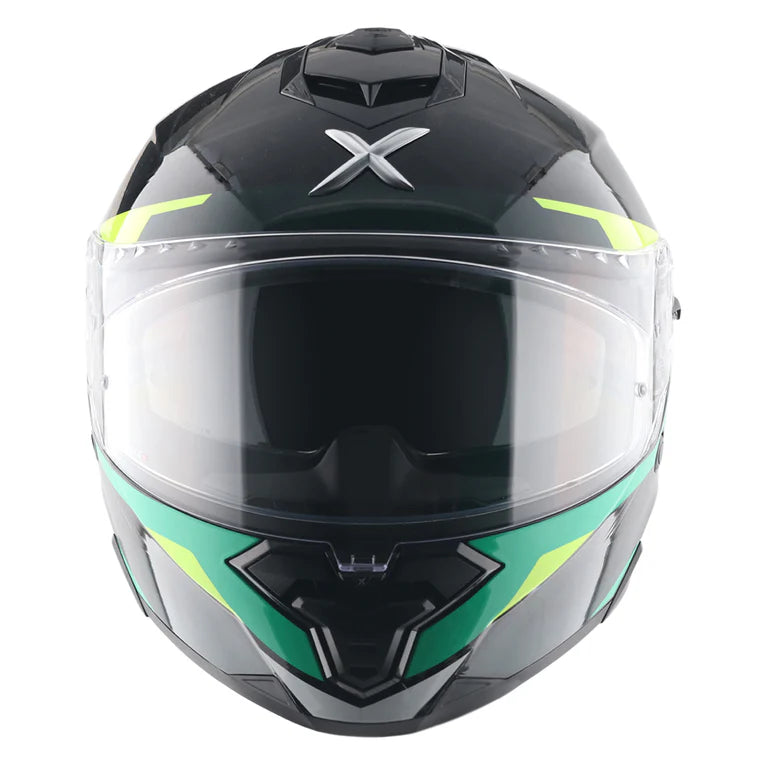 Axor Brutale Kryptic Dual Spoiler Black Green Helmet