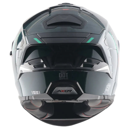 Axor Brutale Kryptic Dual Spoiler Black Green Helmet