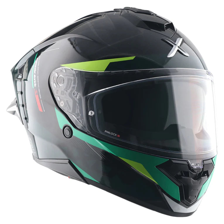 Axor Brutale Kryptic Dual Spoiler Black Green Helmet