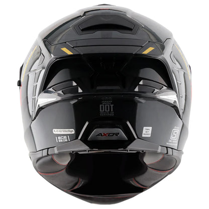 Axor Brutale Kryptic Dual Spoiler Black Yellow Helmet