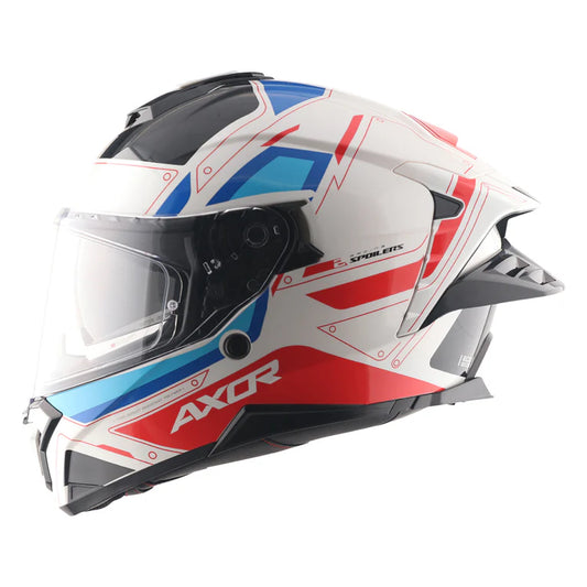 AXOR Brutale Ryden Dual Spoiler White Red Helmet
