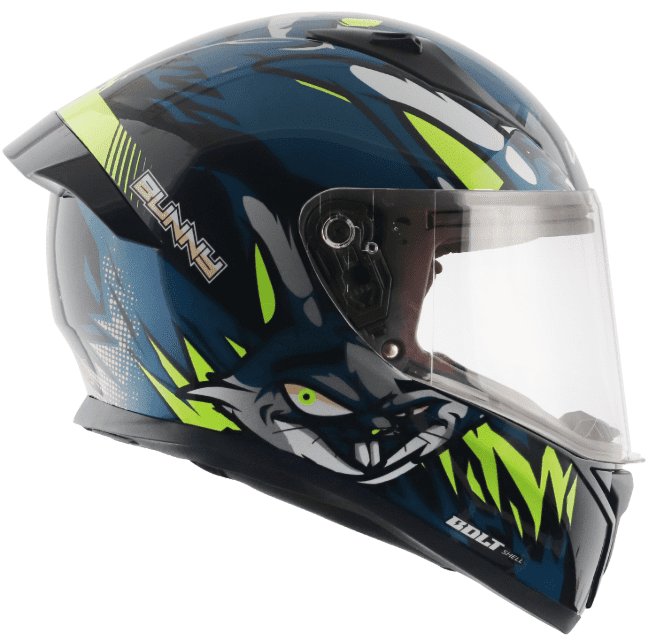 Vega Bolt Bunny Black Blue Helmet