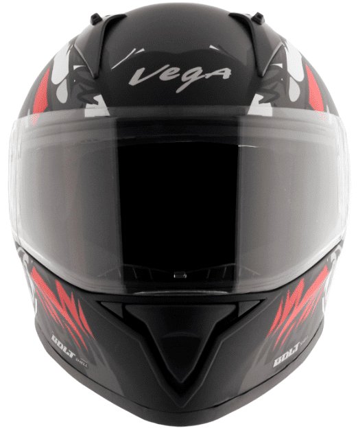 Vega Bolt Bunny Dull Black Red Helmet