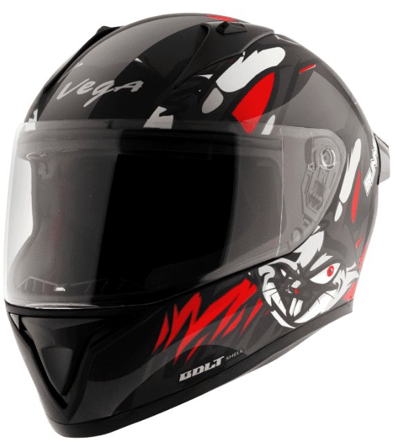 Vega Bolt Bunny Black Red Helmet