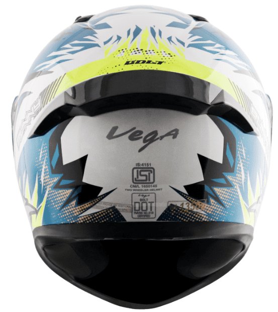 Vega Bolt Bunny White Blue Helmet