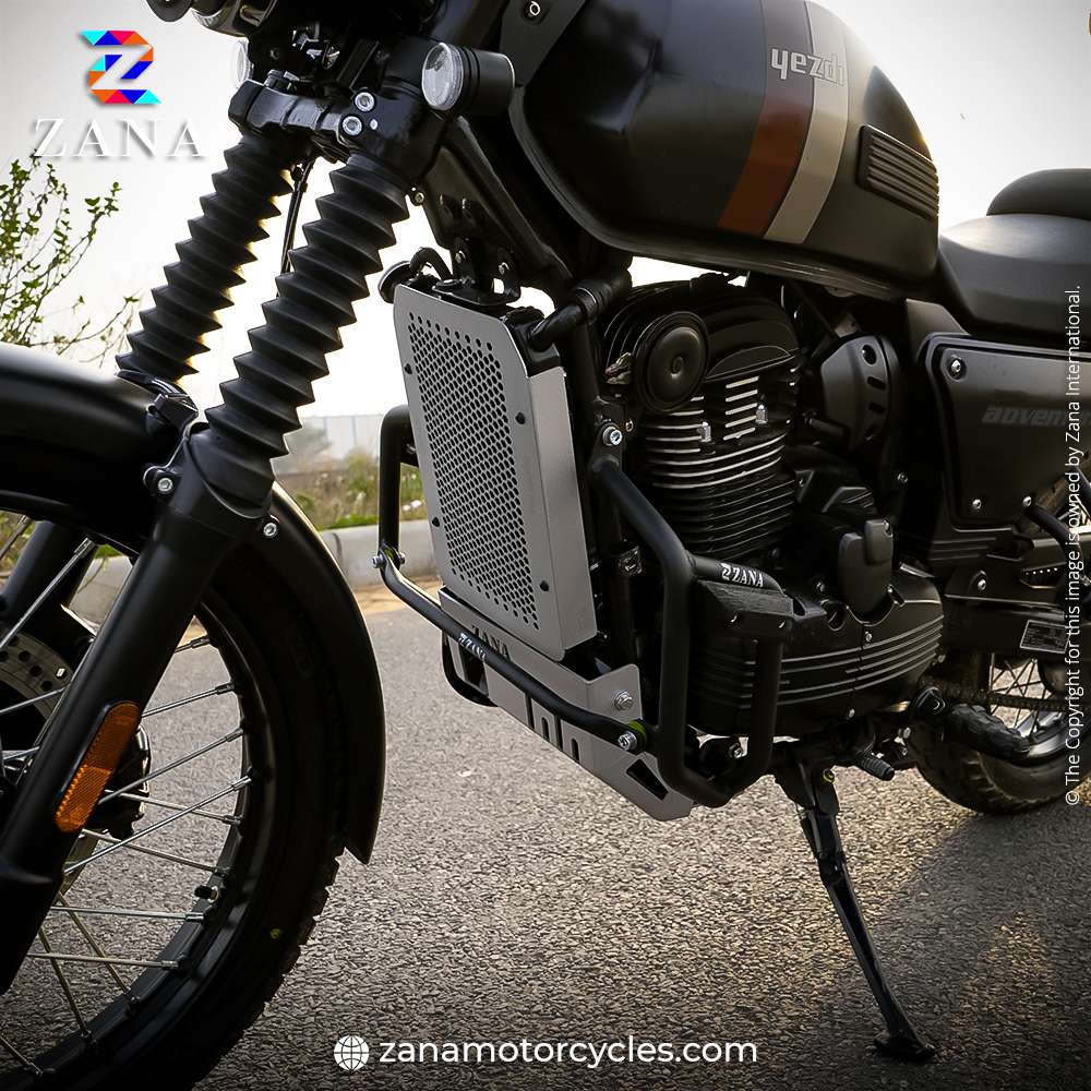 Yezdi Adventure Leg Guard with Slider Black