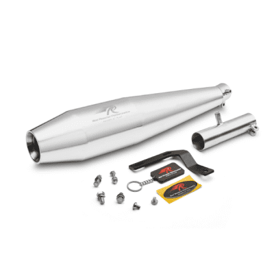 Red Rooster Pegasus RS Polish Exhaust for Honda CB350 RS