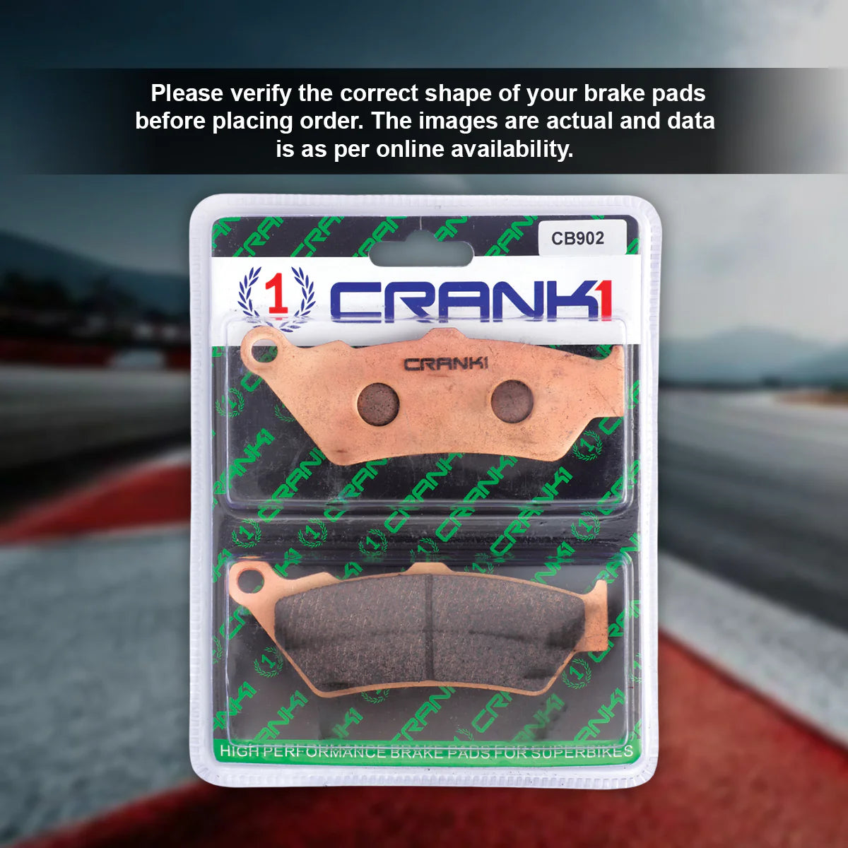 CRANK1  Sintered Brake Pad for Royal Enfield Super Meteor 650