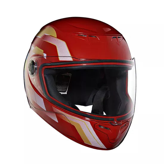 Camo Printed Full Face Helmet Gloss Red