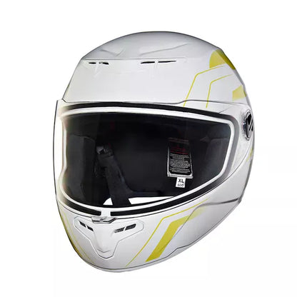 Camo Printed Full Face Helmet Gloss White