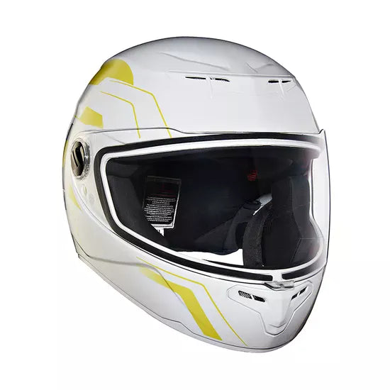Camo Printed Full Face Helmet Gloss White