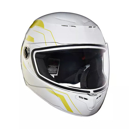 Camo Printed Full Face Helmet Gloss White