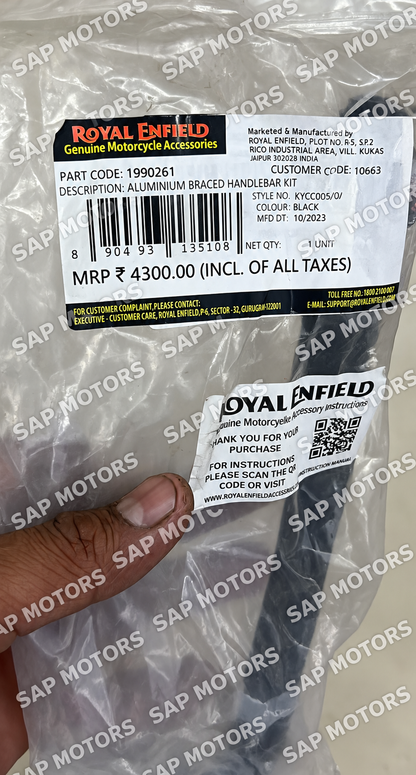 Black Adventure Plus Handlebar for Scram 411 - Royal Enfield