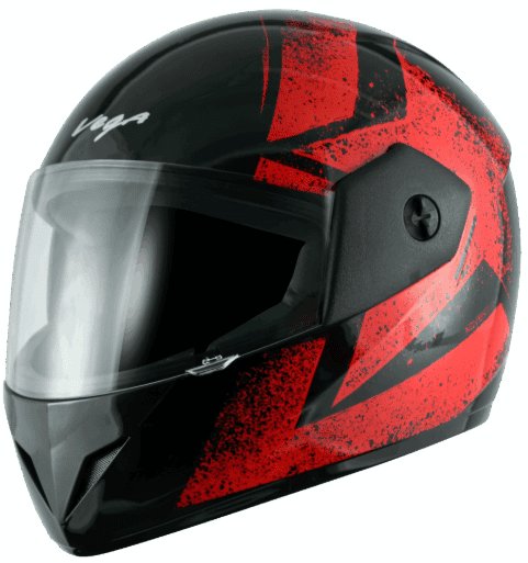 Vega Cliff Adventure Black Red Helmet