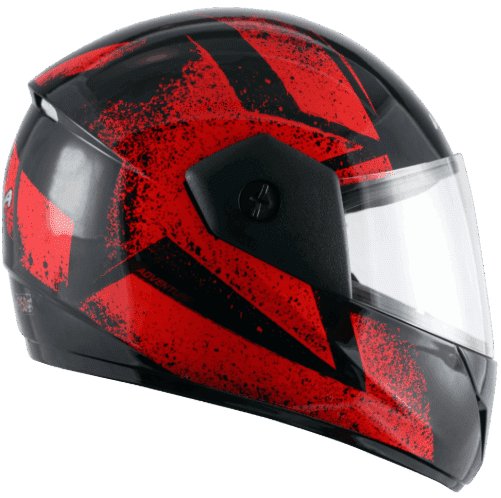 Vega Cliff Adventure Black Red Helmet
