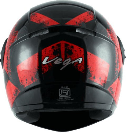 Vega Cliff Adventure Black Red Helmet