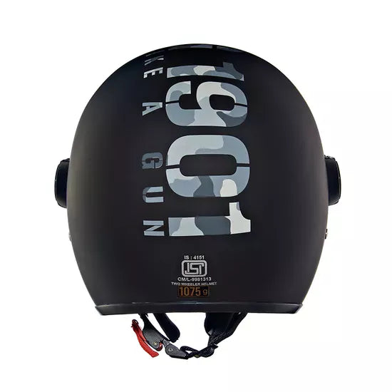 RE Coopter Camo Printed MLG Open Face Helmet Matt Black