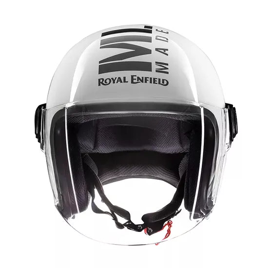 Copter Face Long Visior Helmet Glossy White