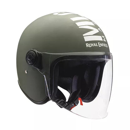 Copter Face Long Visior Helmet Matt Battle Green