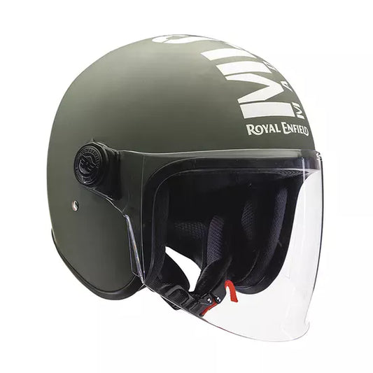 Copter Face Long Visior Helmet Matt Battle Green