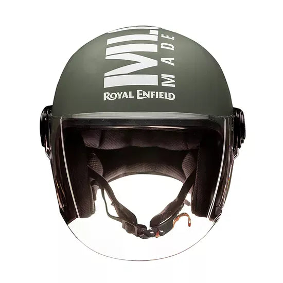 Copter Face Long Visior Helmet Matt Battle Green