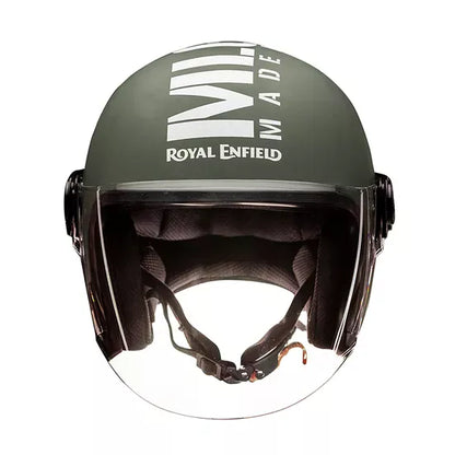Copter Face Long Visior Helmet Matt Battle Green